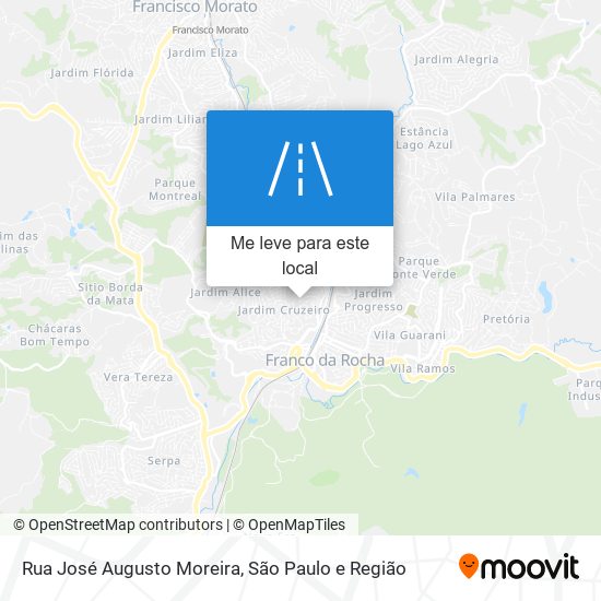 Rua José Augusto Moreira mapa