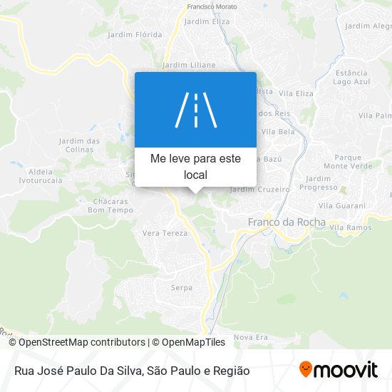 Rua José Paulo Da Silva mapa