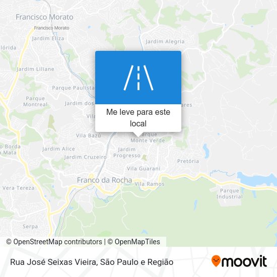 Rua José Seixas Vieira mapa