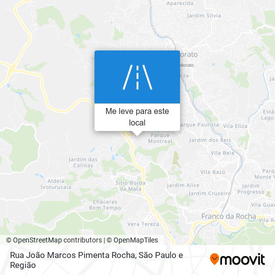 Rua João Marcos Pimenta Rocha mapa