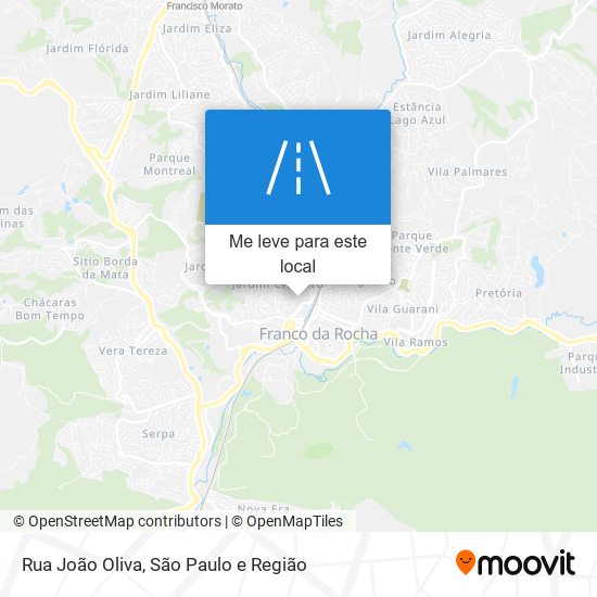 Rua João Oliva mapa