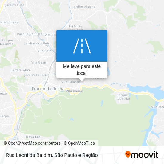 Rua Leonilda Baldim mapa