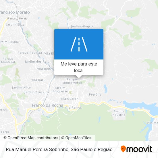 Rua Manuel Pereira Sobrinho mapa