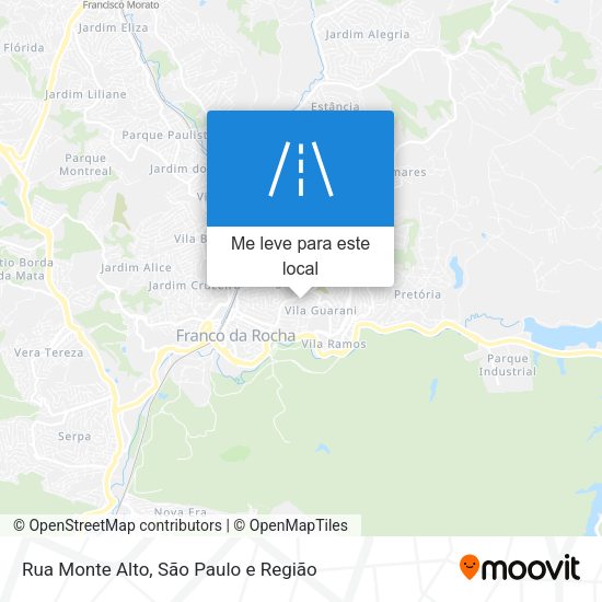 Rua Monte Alto mapa