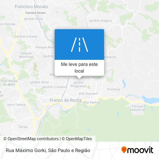 Rua Máximo Gorki mapa