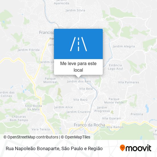 Rua Napoleão Bonaparte mapa