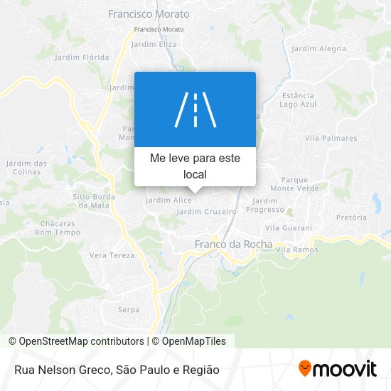 Rua Nelson Greco mapa