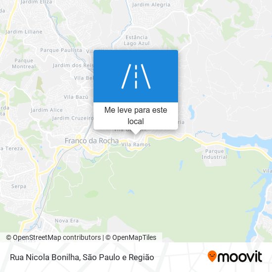 Rua Nicola Bonilha mapa