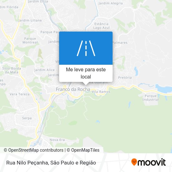 Rua Nilo Peçanha mapa