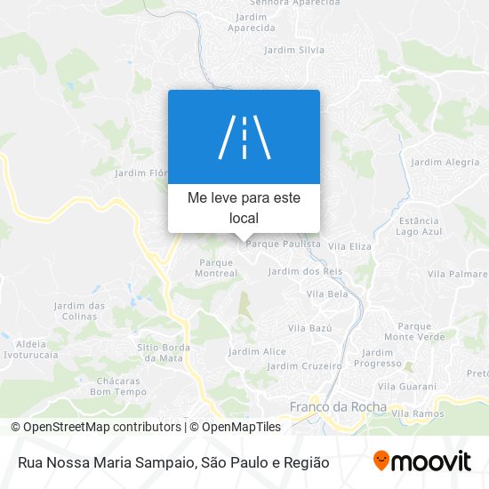 Rua Nossa Maria Sampaio mapa