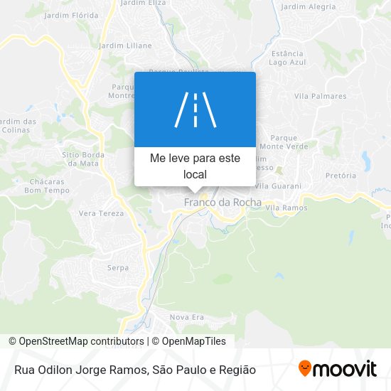 Rua Odilon Jorge Ramos mapa