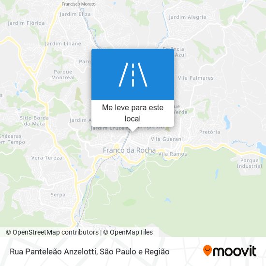 Rua Panteleão Anzelotti mapa