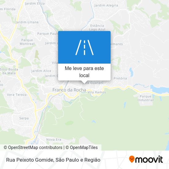 Rua Peixoto Gomide mapa