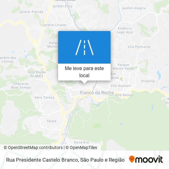 Rua Presidente Castelo Branco mapa