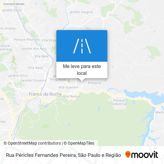 Rua Péricles Fernandes Pereira mapa