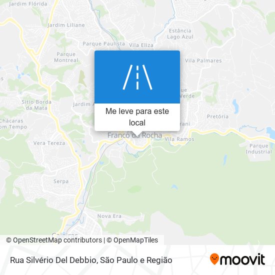 Rua Silvério Del Debbio mapa