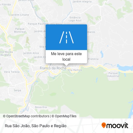 Rua São João mapa