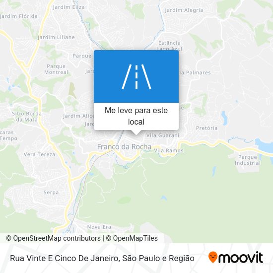 Rua Vinte E Cinco De Janeiro mapa