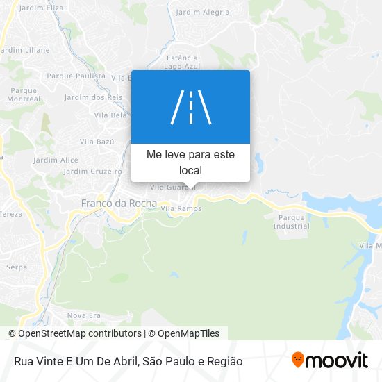 Rua Vinte E Um De Abril mapa