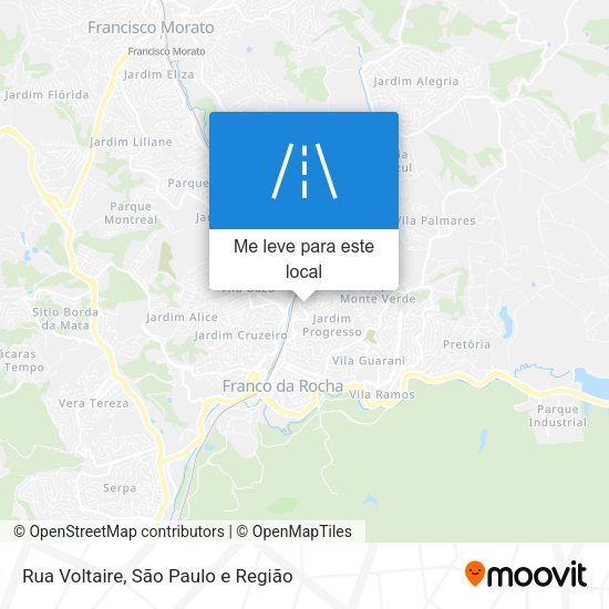 Rua Voltaire mapa