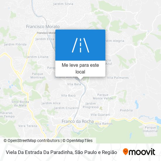 Viela Da Estrada Da Paradinha mapa