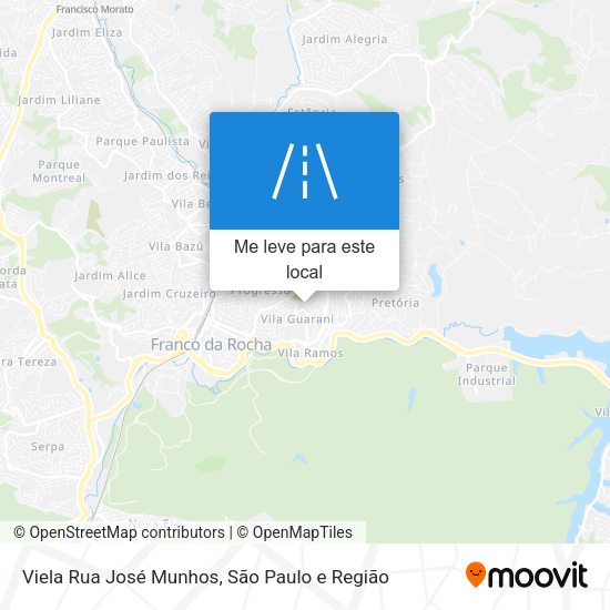 Viela Rua José Munhos mapa