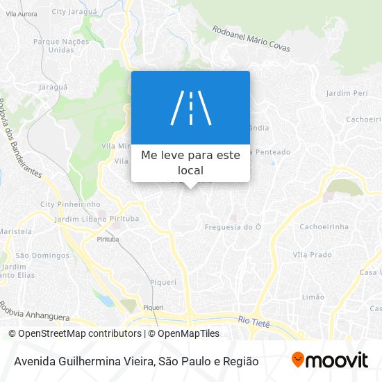 Avenida Guilhermina Vieira mapa