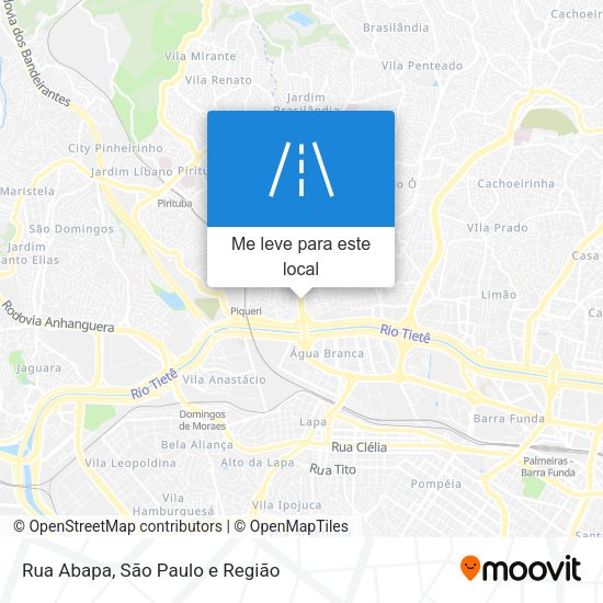 Rua Abapa mapa