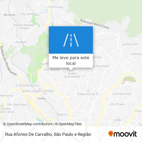 Rua Afonso De Carvalho mapa