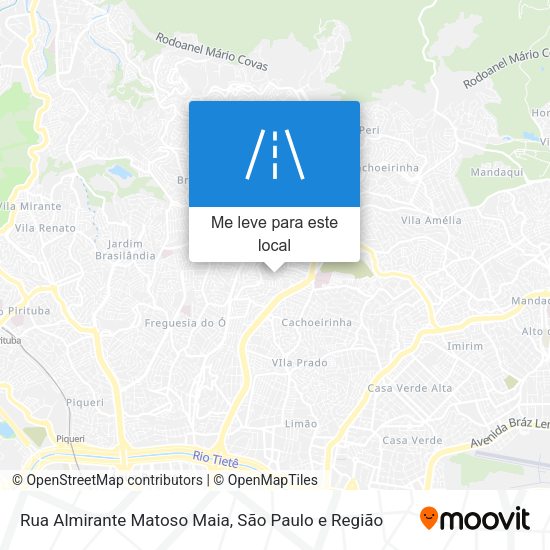 Rua Almirante Matoso Maia mapa