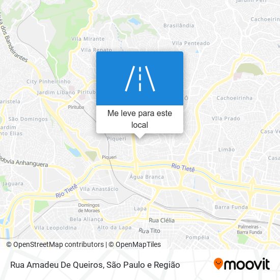 Rua Amadeu De Queiros mapa