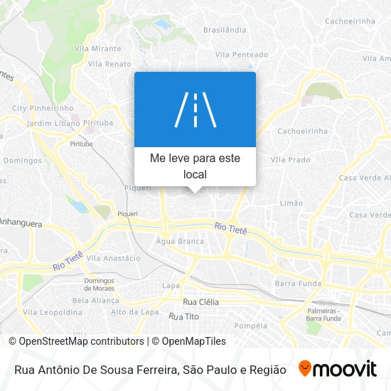 Rua Antônio De Sousa Ferreira mapa
