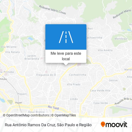 Rua Antônio Ramos Da Cruz mapa