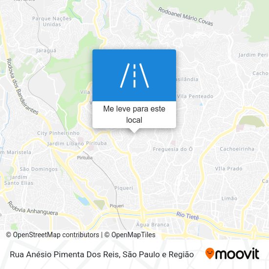 Rua Anésio Pimenta Dos Reis mapa