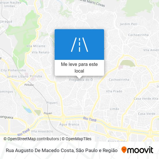 Rua Augusto De Macedo Costa mapa