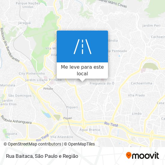 Rua Baitaca mapa