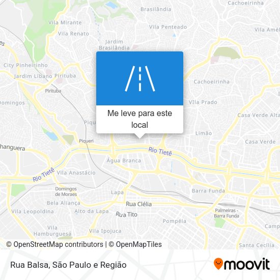 Rua Balsa mapa