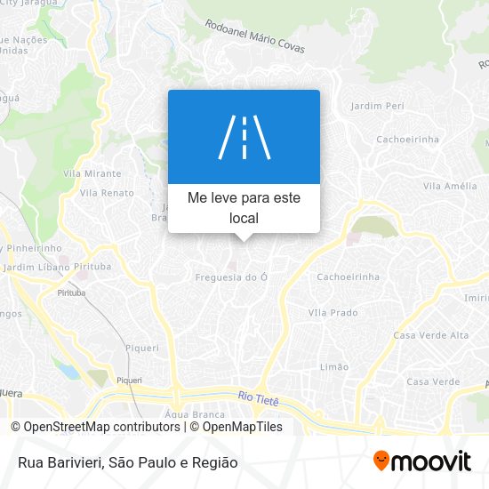 Rua Barivieri mapa