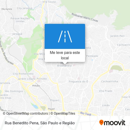 Rua Benedito Pena mapa