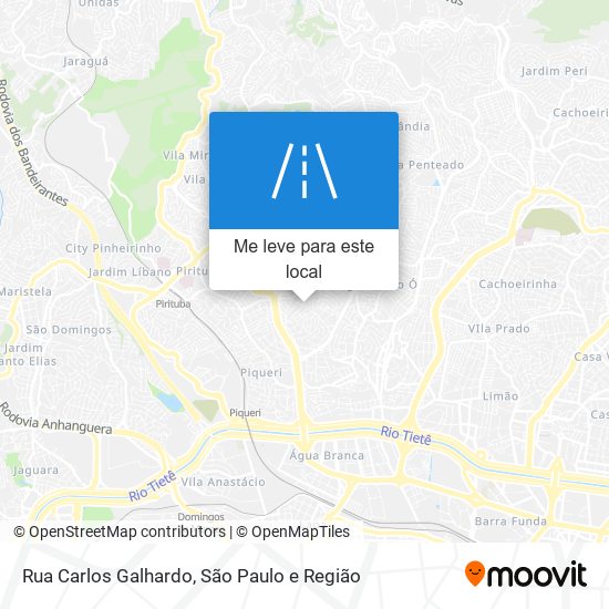 Rua Carlos Galhardo mapa