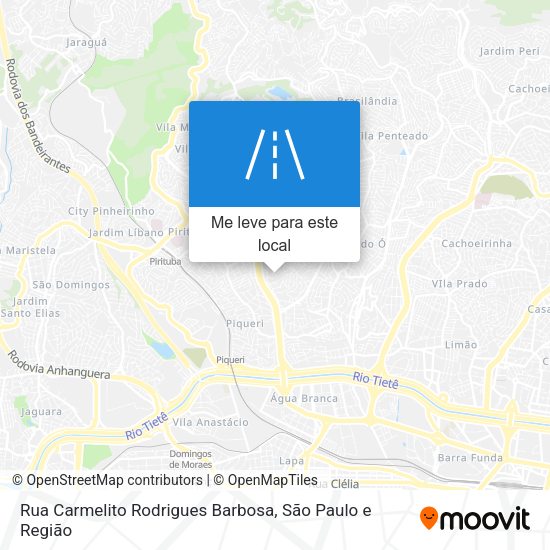 Rua Carmelito Rodrigues Barbosa mapa