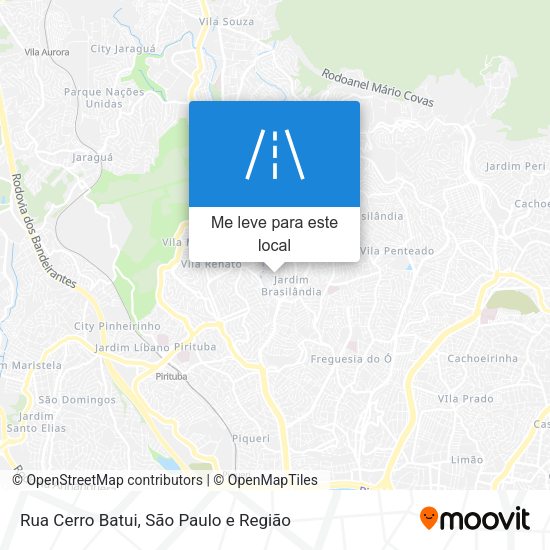 Rua Cerro Batui mapa
