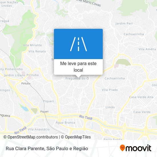 Rua Clara Parente mapa