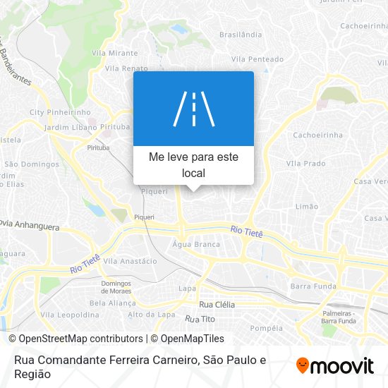 Rua Comandante Ferreira Carneiro mapa
