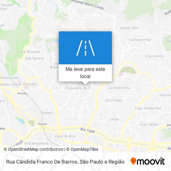 Rua Cândida Franco De Barros mapa