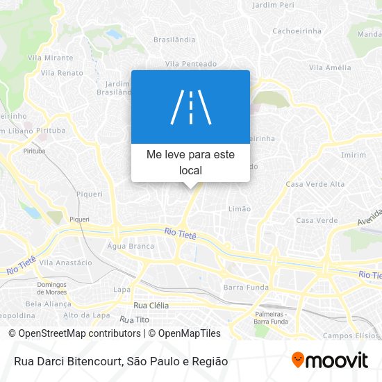 Rua Darci Bitencourt mapa