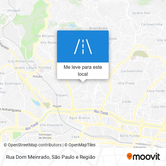 Rua Dom Meinrado mapa