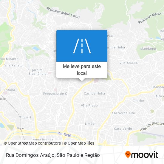 Rua Domingos Araújo mapa