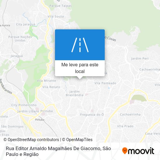 Rua Editor Arnaldo Magalhães De Giacomo mapa