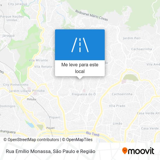 Rua Emílio Monassa mapa